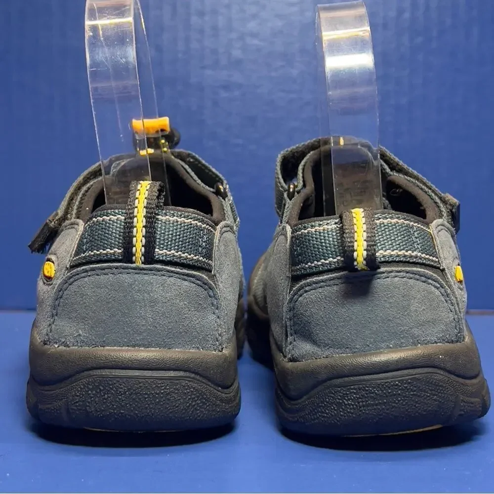 KEEN Big Kids Newport H2 Waterproof Trail Hiking Sandals Blue Grey Black Youth 4